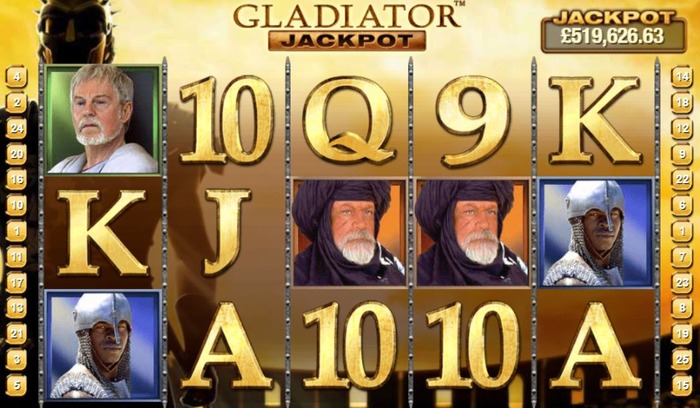 Gladiator Jackpot Game Screen